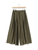 タックプリーツスカンツ/カーキ(027)