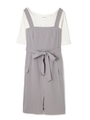 PINAFORE SET UP/ベージュ(040)