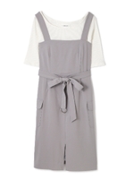 PINAFORE SET UP/ベージュ(040)