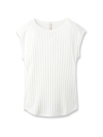 [L]リーネアテレコフレンチトップス/ホワイト(001)