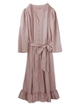 frontbutton one-piece/pinkbeige