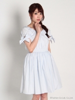 PetitローズシャーリングパフOP/オフホワイト