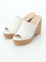 コルクウェッジサボサンダル/ORANGE