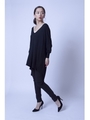 【AZUL by moussy】VIS/NYドレーププルオーバー/BLK