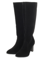 【AZUL by moussy】フェイクスウェードロングブーツ/BLK