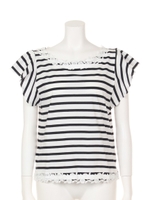 フラワーレースボーダーPO/オフホワイト