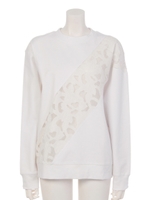 BIAS LINE DOCKING TOPS/ホワイト