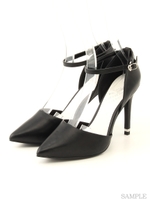 【R&E】セパレートヒールパンプス/シルバー