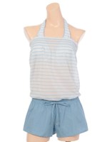 【earth music & ecology】ダンガリーボーダー/ブルー