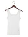 ●JOC LCL/C テレコ レース タンクトップ/White