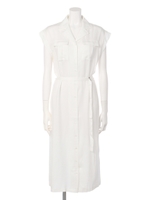 【chille anap】サファリシャツワンピース/WH