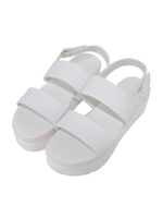 ダブルワイドベルトサンダル/ホワイト