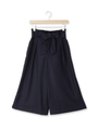 ウエストリボンガウチョパンツ/ネイビー(093)