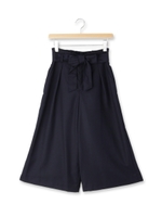 ウエストリボンガウチョパンツ/ネイビー(093)