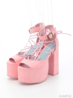 HY laceupシューズ/ピンク