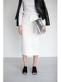 【AZUL by moussy】JAPANファブリックロングスカート/O/WHT