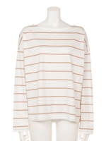 【BED&BREAKFAST】PASTEL BORDER Long Sleeve/OFFWHITE