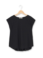 バックプリーツカットソー/ブラック(019)