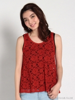 バックレースUPノースリアンサンブル/ダイダイ