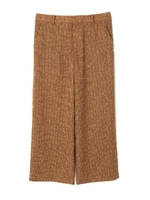 《PRICE DOWN》プリントクロップドワイドパンツ/ベージュ(040)