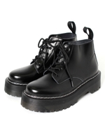 レースアップブーツ/ブラック