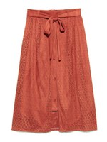 パンチングラップ風スカート/BEG