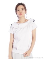 涼さらクールＷカバーロールネックＴ　2/ラベンダー