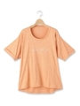 ゆる杢ロゴTシャツ/オレンジ(067)