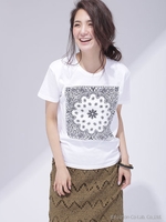 バンダナ柄Tee/ホワイト