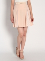 ポイントレーススカート/ベージュ