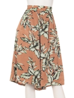 【chille anap】ボタニカル柄ガウチョパンツ/BEG