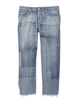 【X-girl Jean】CUT OFF TAPERED JEAN/ライトインディゴ