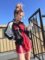 AU honeytrapロンパース/レッド