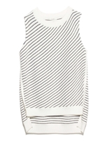 【emmi atelier】ノースリーブニットベスト/OWHT