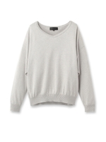 Vネックドルマンニットプルオーバー/ブルー系(094)