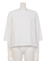 [GREED]ITALY COTTON Back Flared Blouse/WHITE