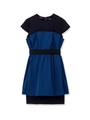 avie別注 重ね着風タフタコンビドレス/ネイビー(193)