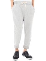 【AZUL by moussy】度甘裏毛クロップドパンツ/T.GRY