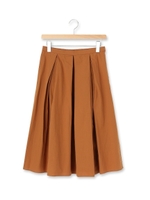 コットンタックフレアースカート/オフホワイト(003)