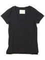スラブTシャツ/ネイビー