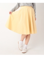 タイプライターフレアミディスカート/イエロー(032)