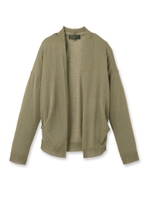 ノーボタンカーディガン/ホワイト(001)