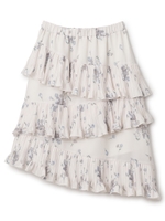 ヴィンテージフラワースカート/ホワイト