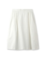 形状記憶グログランスカート/オフホワイト(003)