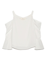 オフショルタックスリーブブラウス/NVY