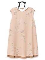 ガーデンストックプリントワンピ/ベージュ