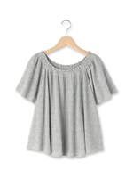 フレアオフショルダーカットソー/ダークオレンジ(068)