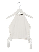 スピンドルホルタートップス/ホワイト