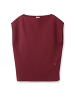 HIGH TWIST COTTONニットプルオーバー/ボルドー(064)