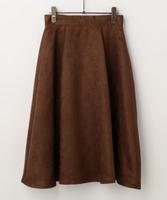 フェイクスウェードフレアスカート